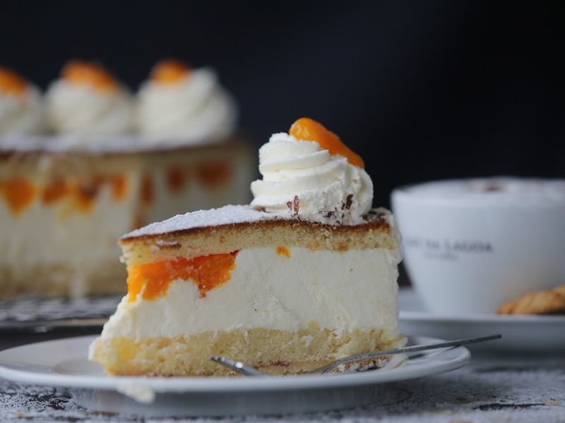 Käsekuchen mit Mandarine